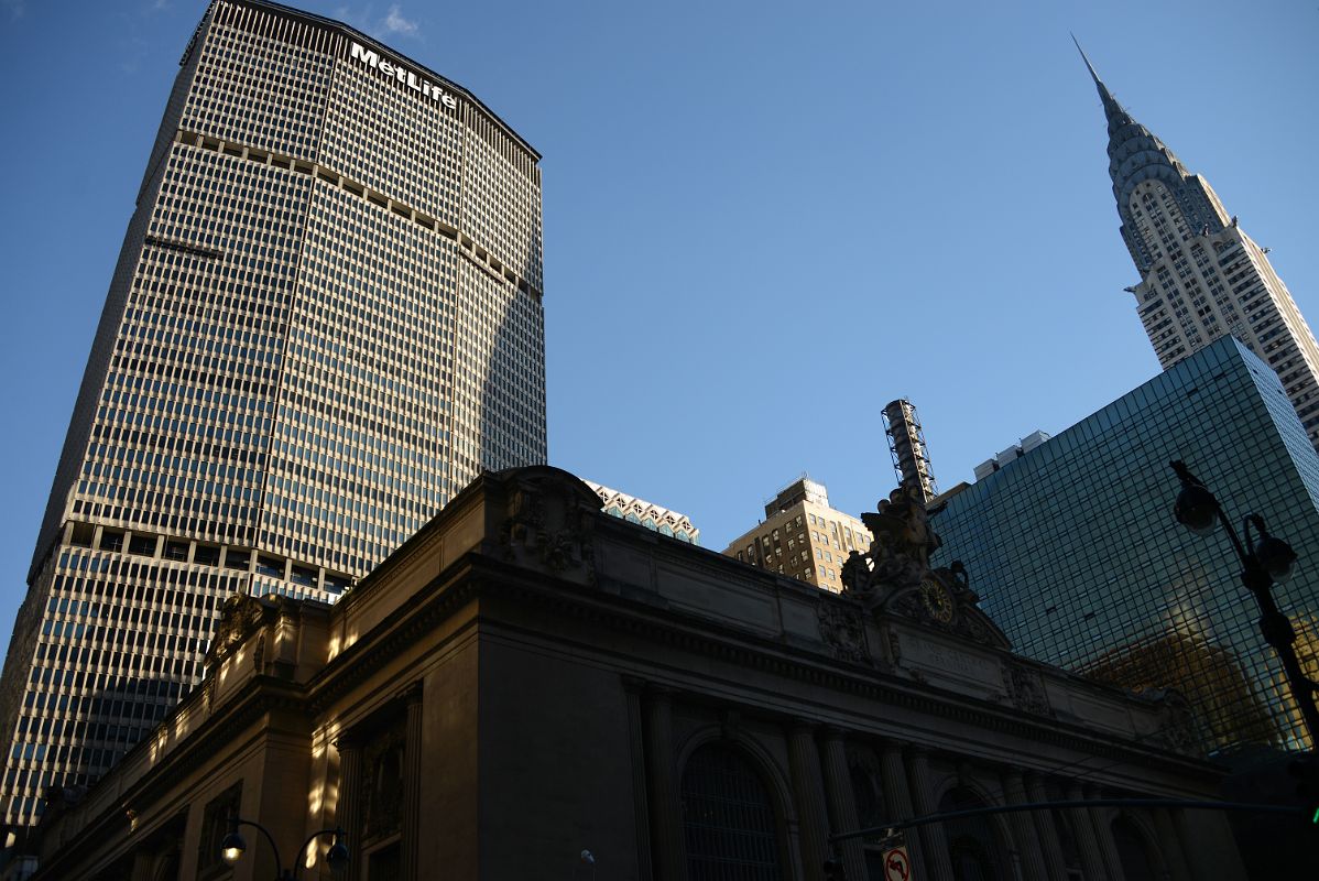 01-1 New York City Grand Central Terminal, MetLife Building, Chrysler Building Morning